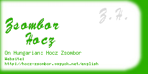 zsombor hocz business card